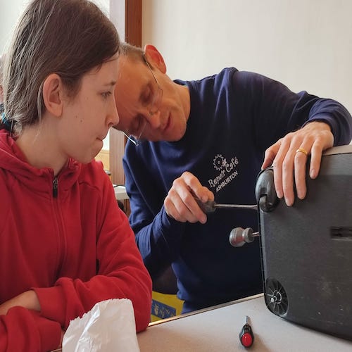 Richard and his daughter